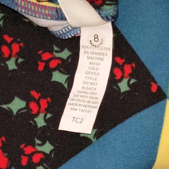 NWOT Vintage LuLaRoe Christmas Holiday Leggings size TC2 - Picture 4 of 6